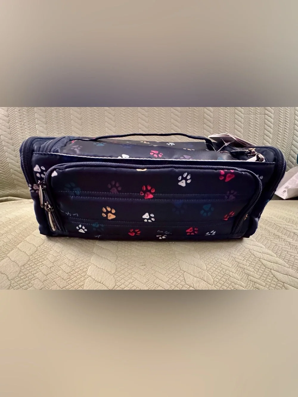 Lug Trolley Cosmetic Bag Paws Navy NWT